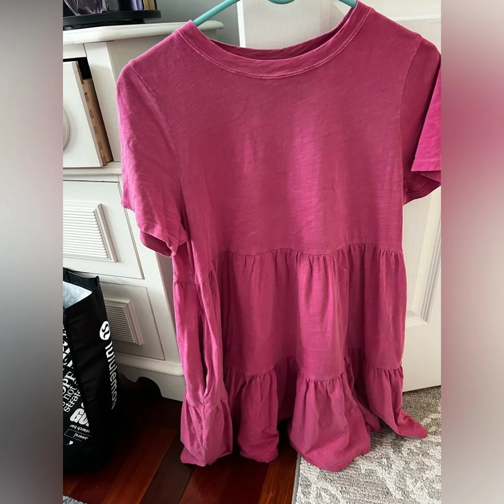 Ruffle T shirt dress - Picture 3 of 3